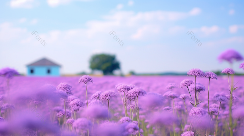 紫色花海紫罗兰小清新风景,高清,摄影图,摄影图片,图片大全,摄影图免费下载